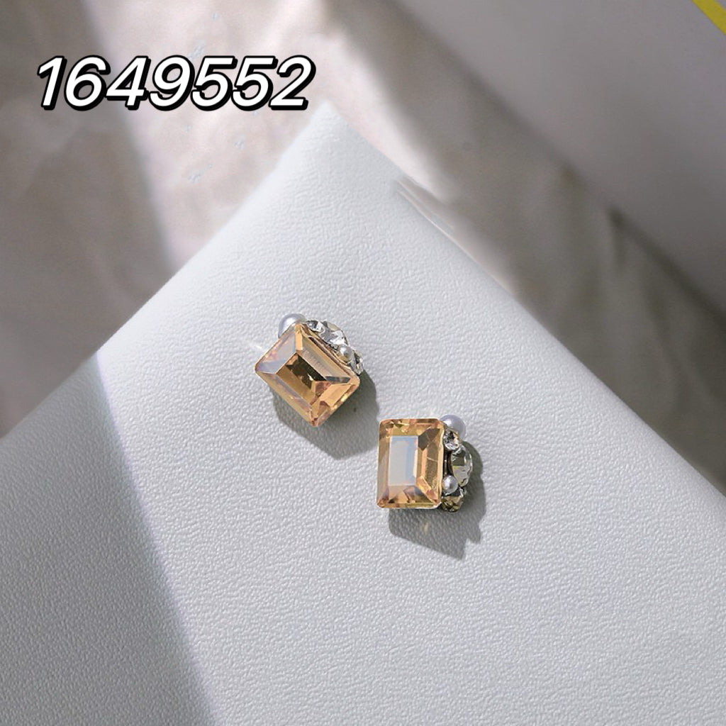 9*9mm Right Rectangle Pile Diamond with Pearl Collection