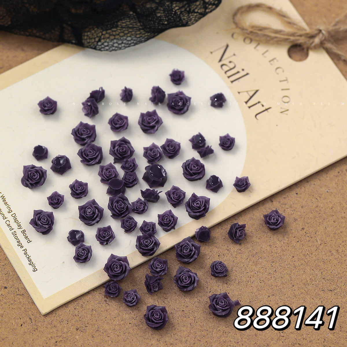 3D Nail Decor Resin Rose Camellia Collection