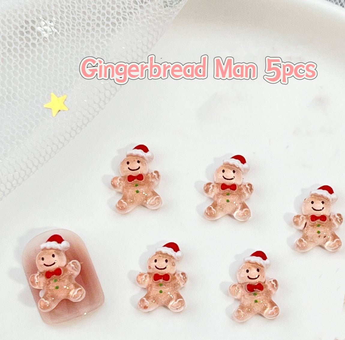 3D Nail Art Resin Christmas Collection 5pcs Each