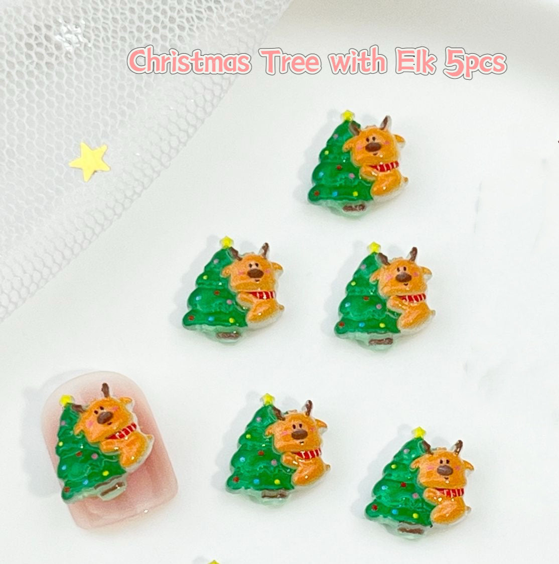 3D Nail Art Resin Christmas Collection 5pcs Each