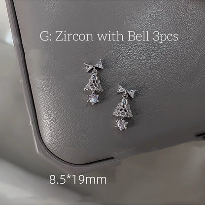 Nail Formula Alloy Diamond Charms Christmas Collection 3pcs/ 5pcs