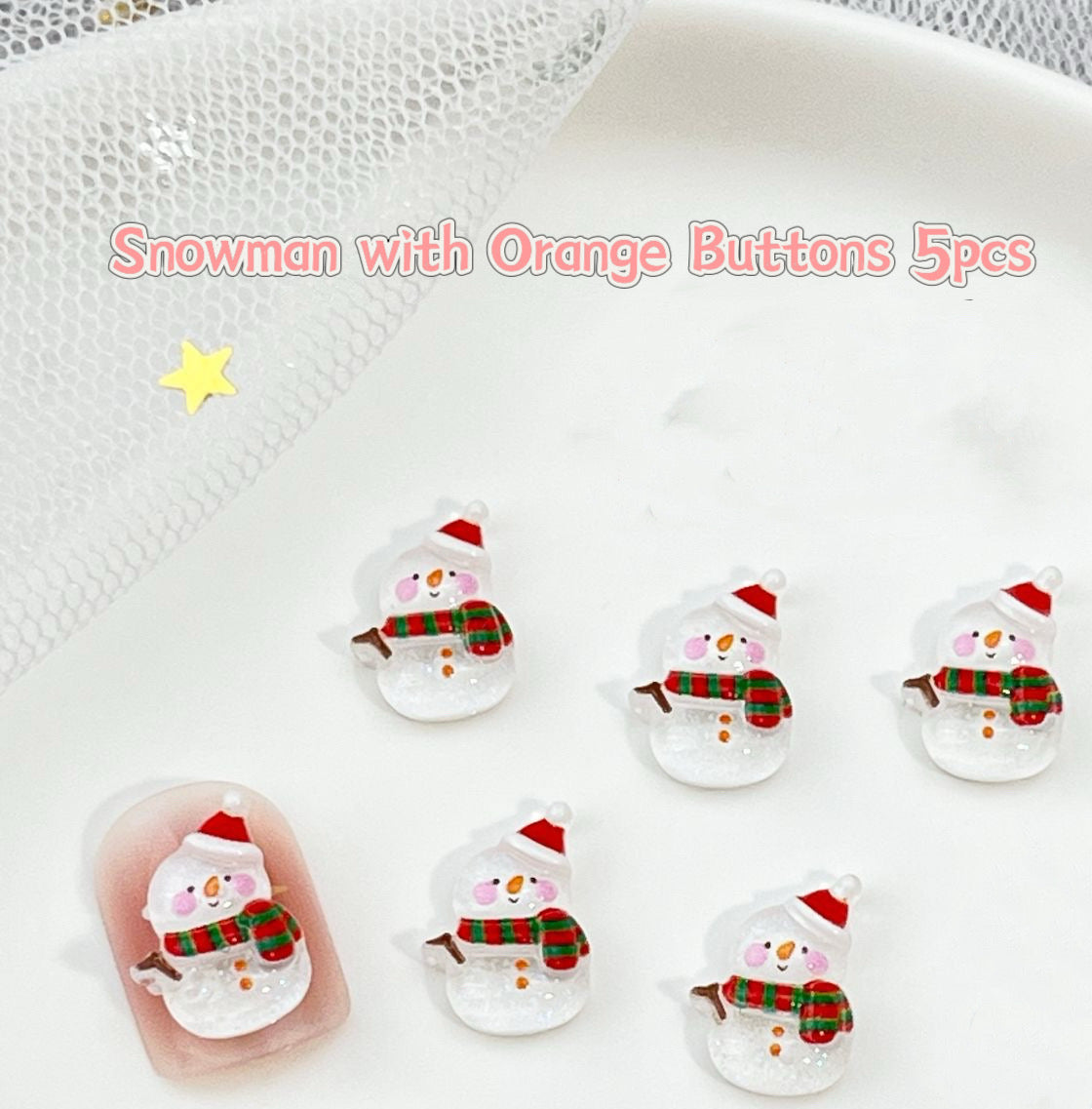 3D Nail Art Resin Christmas Collection 5pcs Each