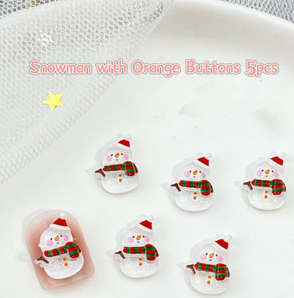 3D Nail Art Resin Christmas Collection 5pcs Each