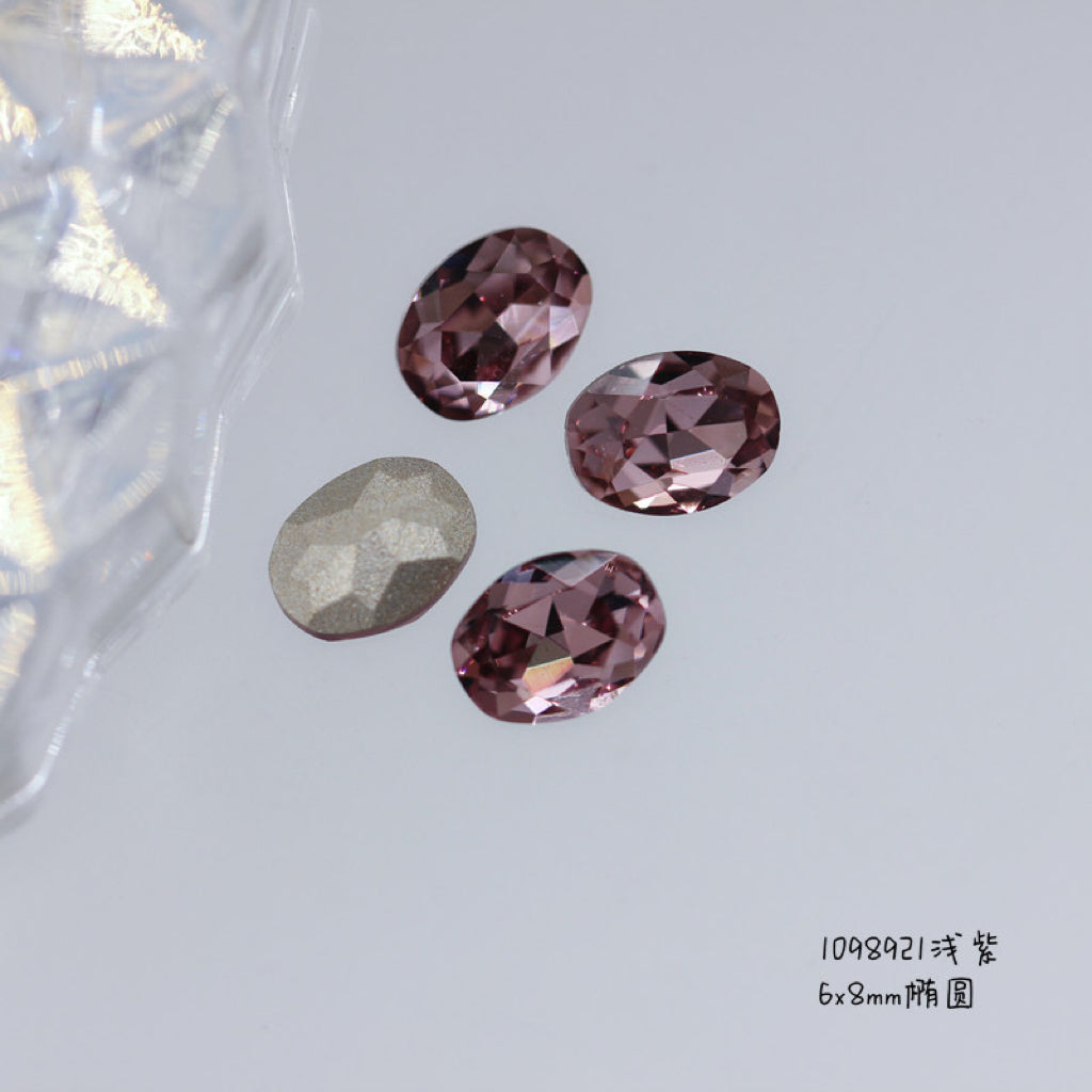 Nail Formula Pointed Base 6*8mm Oval Diamond 4pcs