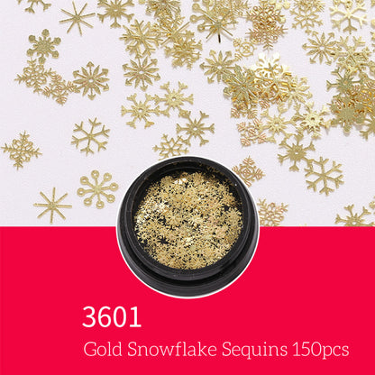 Mixing Christmas and Snowflake Nail Sequins Collection
