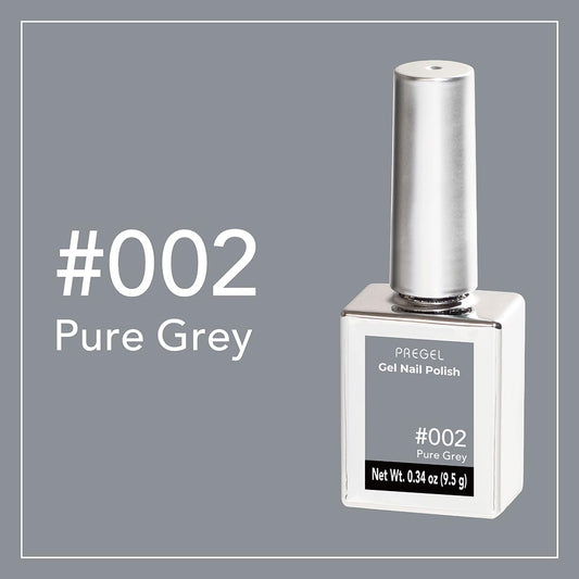 PREGEL COLOR SERIES GEL NAIL POLISH Pure Grey 002 9.5g