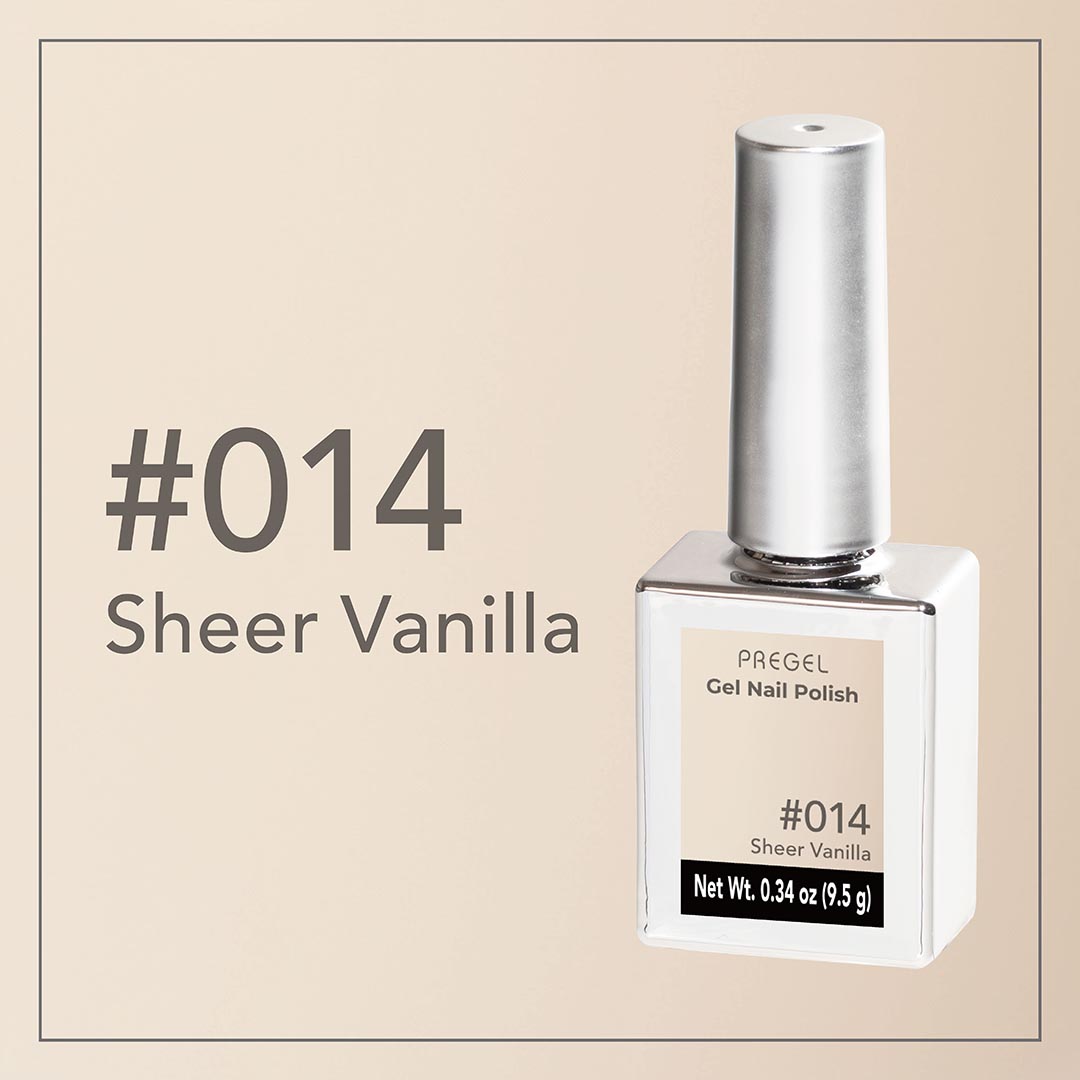 PREGEL COLOR SERIES GEL NAIL POLISH Sheer Vanilla 014 9.5g