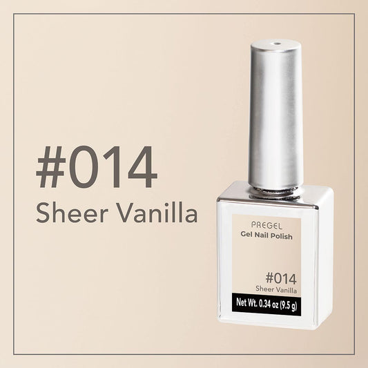 PREGEL COLOR SERIES GEL NAIL POLISH Sheer Vanilla 014 9.5g