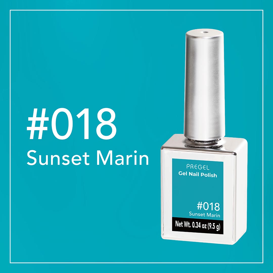 PREGEL COLOR SERIES GEL NAIL POLISH Sunset Marin 018 9.5g