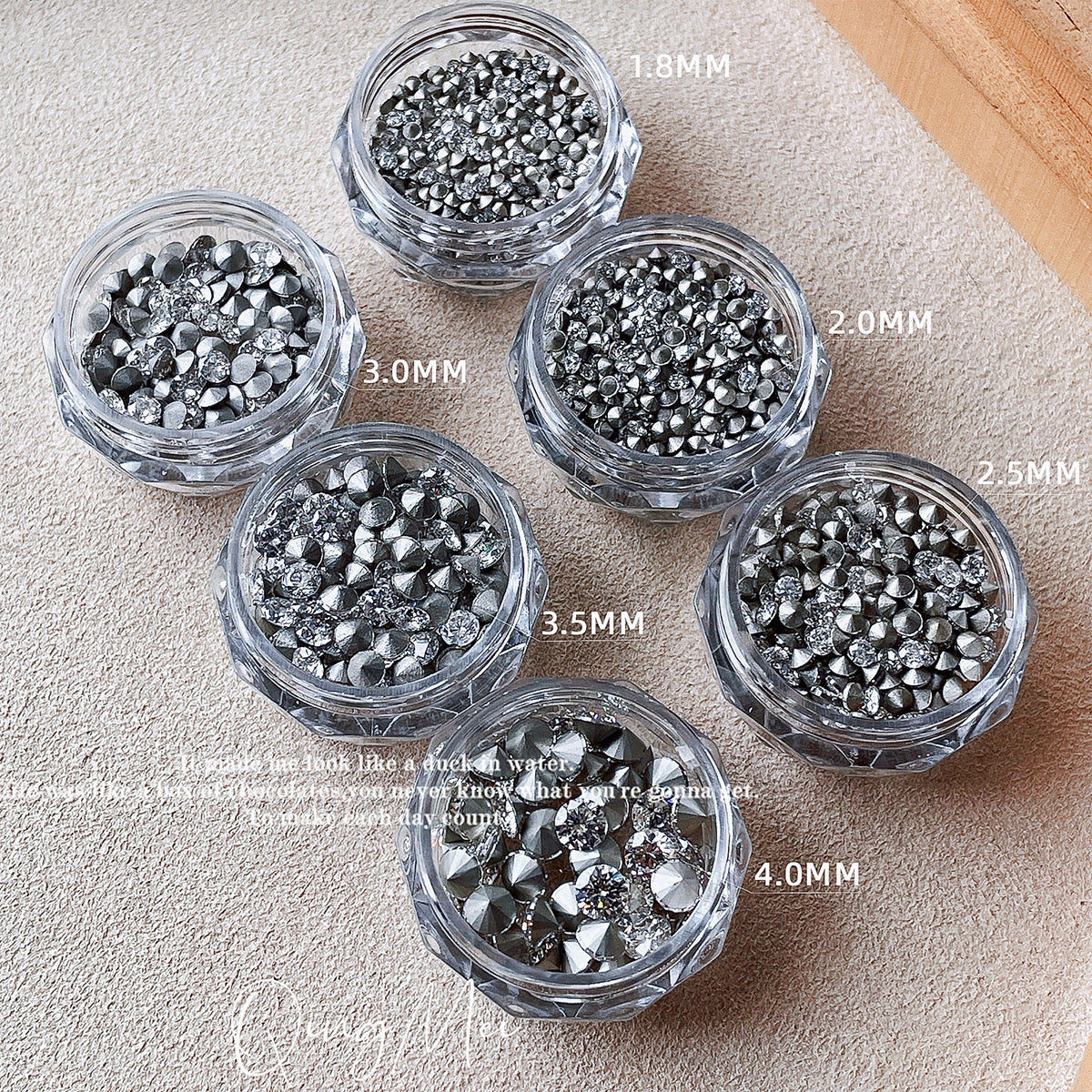 NF Select NailFormula 5A Pointed Base Rhinestone Collection