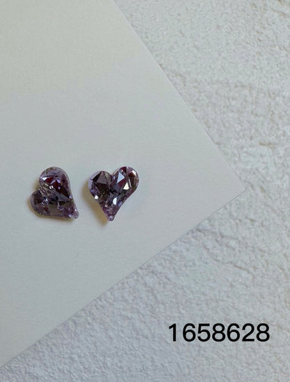 Nail Formula 8*9mm Heart Crystal K9 4pcs
