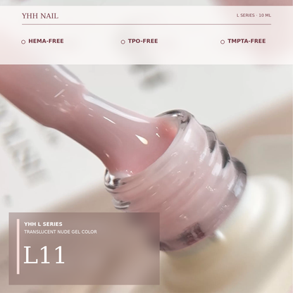 YHH L Series natural nude gel polish in shade L11