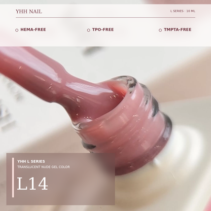 YHH L Series natural nude gel polish in shade L14