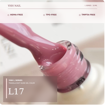 YHH L Series natural nude gel polish in shade L17