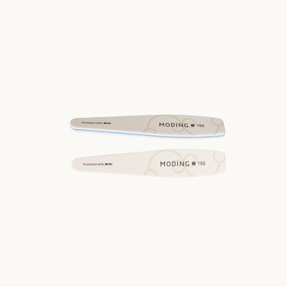MODING FS professional 150/150 grit bat-shaped softzebra nail file for gel extension shaping
