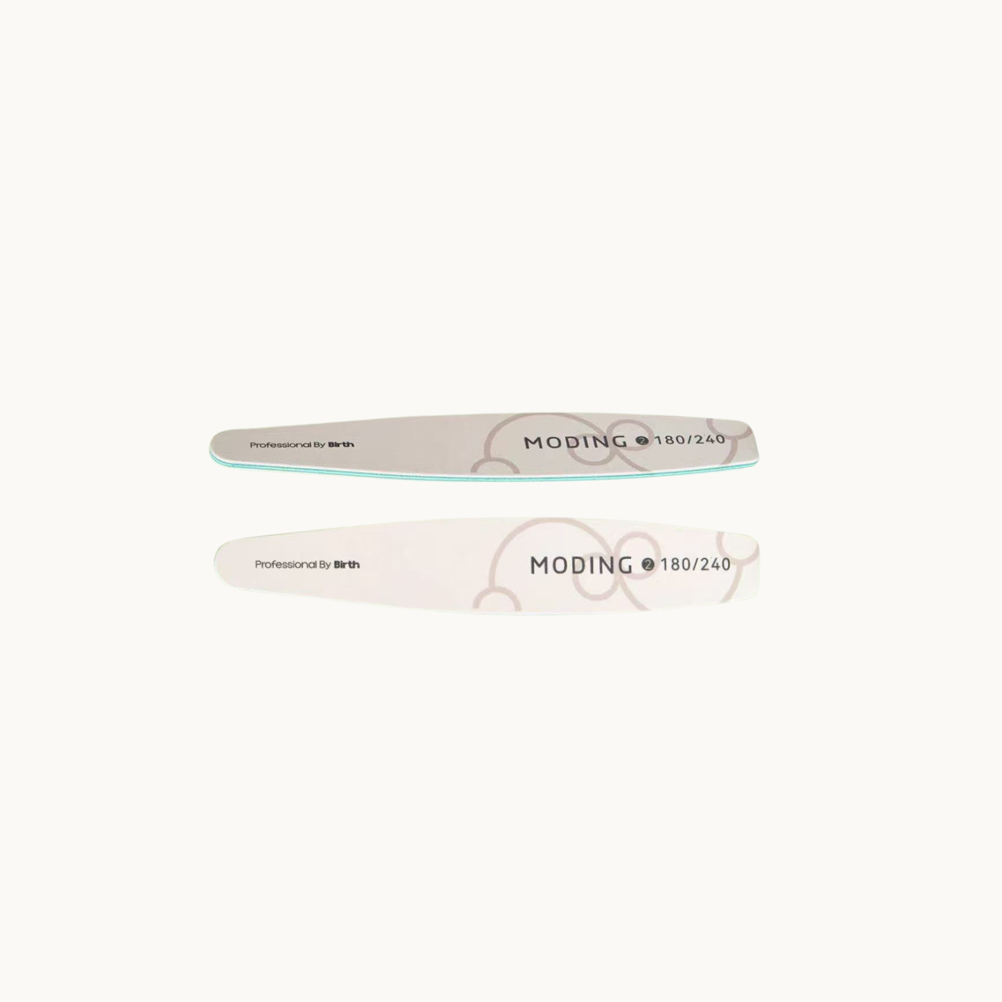 MODING FS professional 180/240 grit bat-shaped hard zebra nail file for gel extension shaping