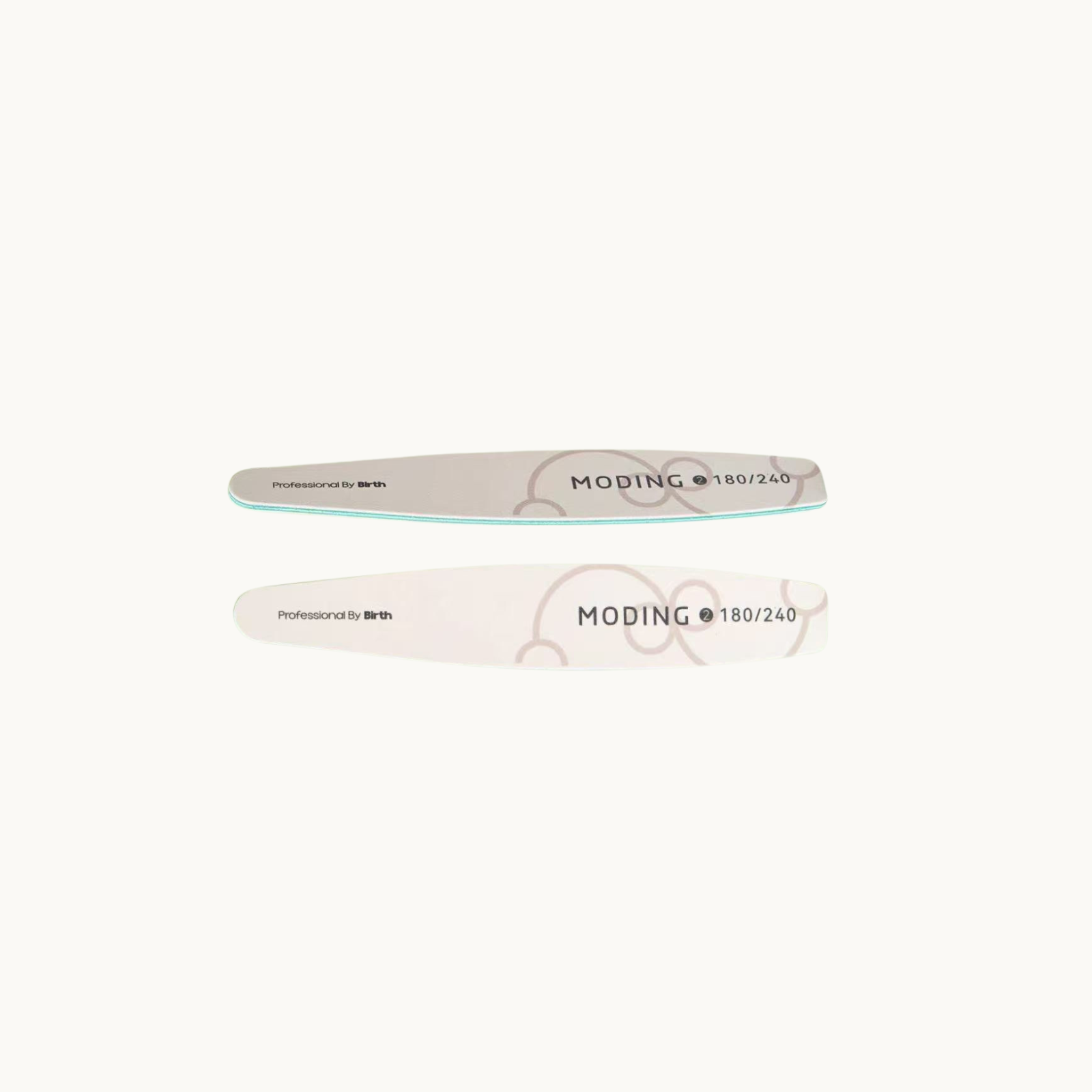 MODING FS professional 180/240 grit bat-shaped hard zebra nail file for gel extension shaping