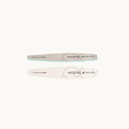 MODING FS professional 180/240 grit bat-shaped hard zebra nail file for gel extension shaping
