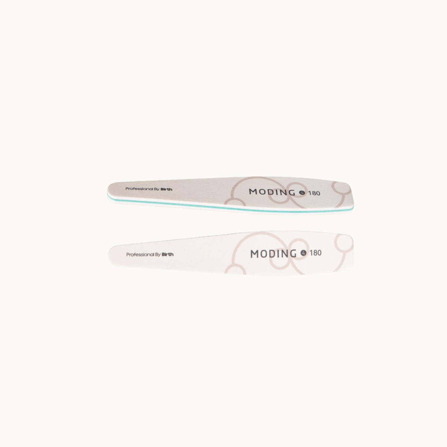 MODING FS soft-core 180 grit bat-shaped zebra nail file for builder gel surface refining