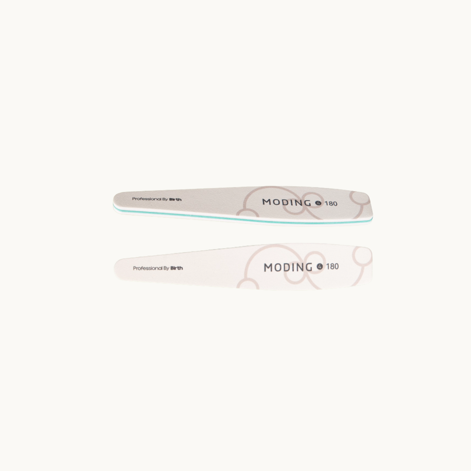 MODING FS soft-core 180 grit bat-shaped zebra nail file for builder gel surface refining