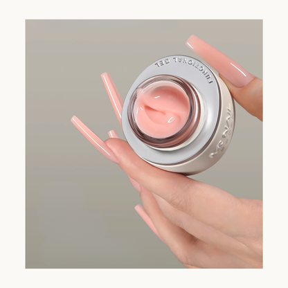 MR NAIL jelly extension gel showing soft self-leveling texture for natural nail extensions