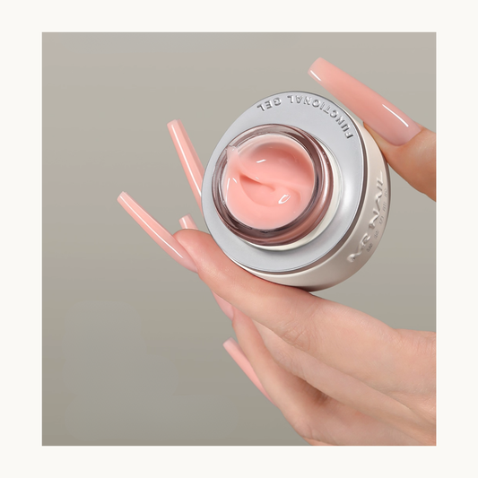 MR NAIL jelly extension gel showing soft self-leveling texture for natural nail extensions