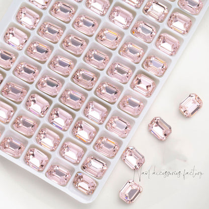 Nail Formula Pointed Base 6*8mm Rectangular Octagonal Diamond 4pcs