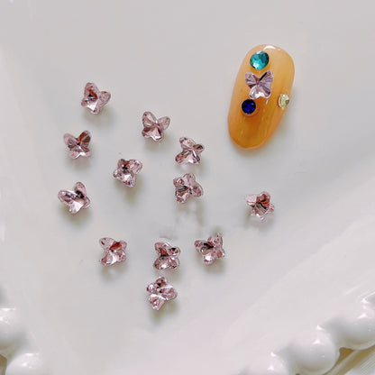 Nail Formula 4.5*5mm Butterfly Crystal K9 6pcs