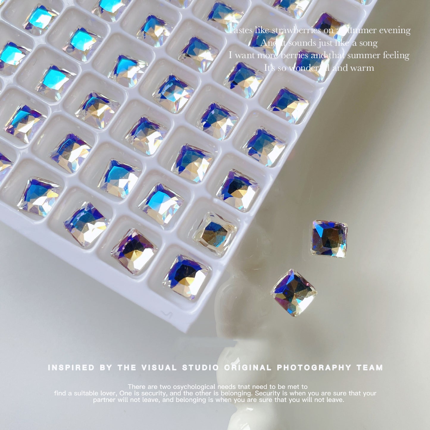 Nail Formula Pointed Base 6*6mm Square Diamond 6pcs