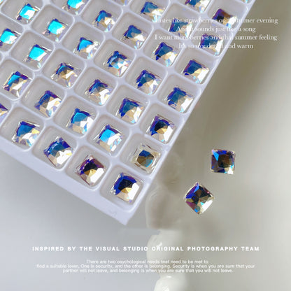 Nail Formula Pointed Base 6*6mm Square Diamond 6pcs