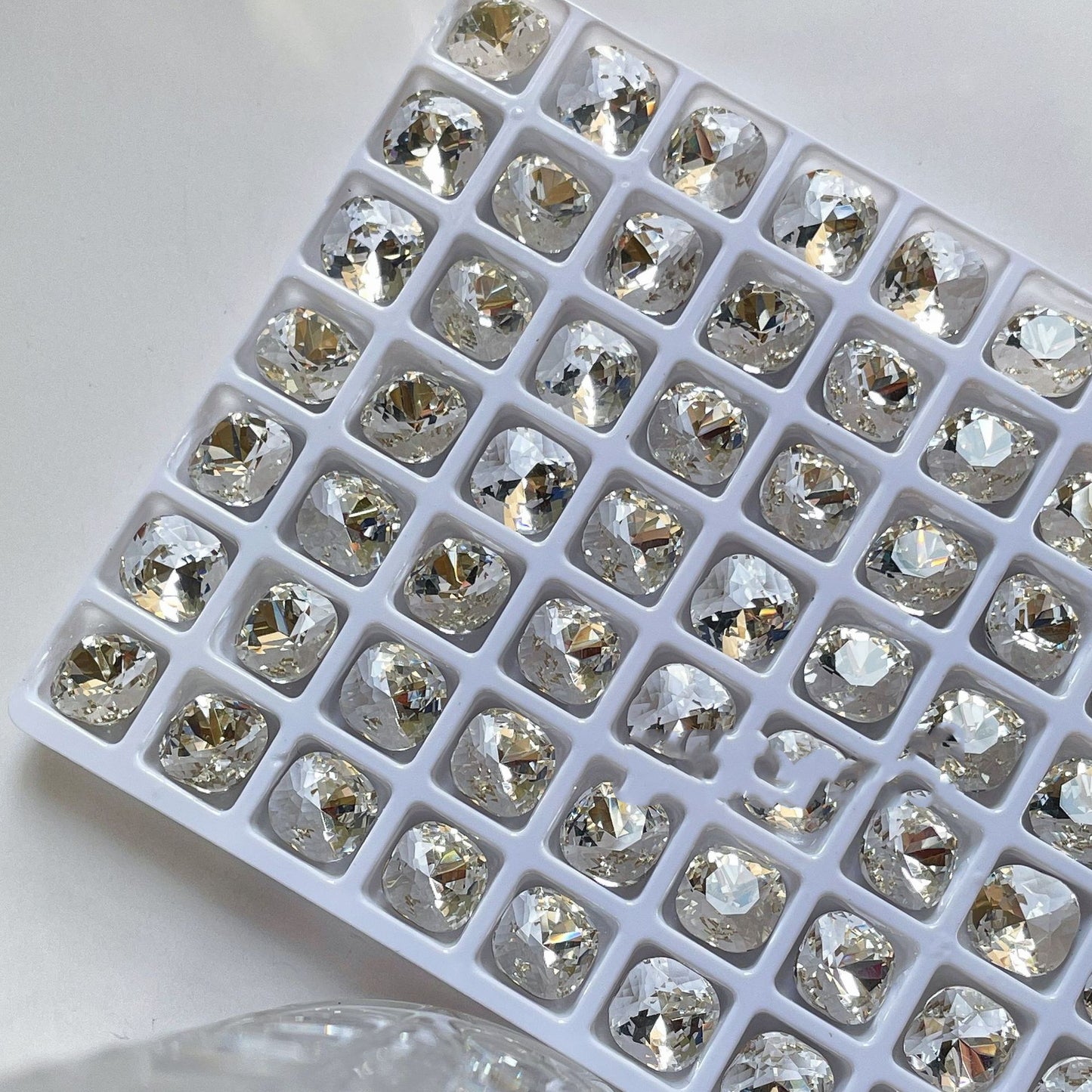 Nail Formula Pointed Base 6*6mm Square Cushion Cut Diamond 6pcs