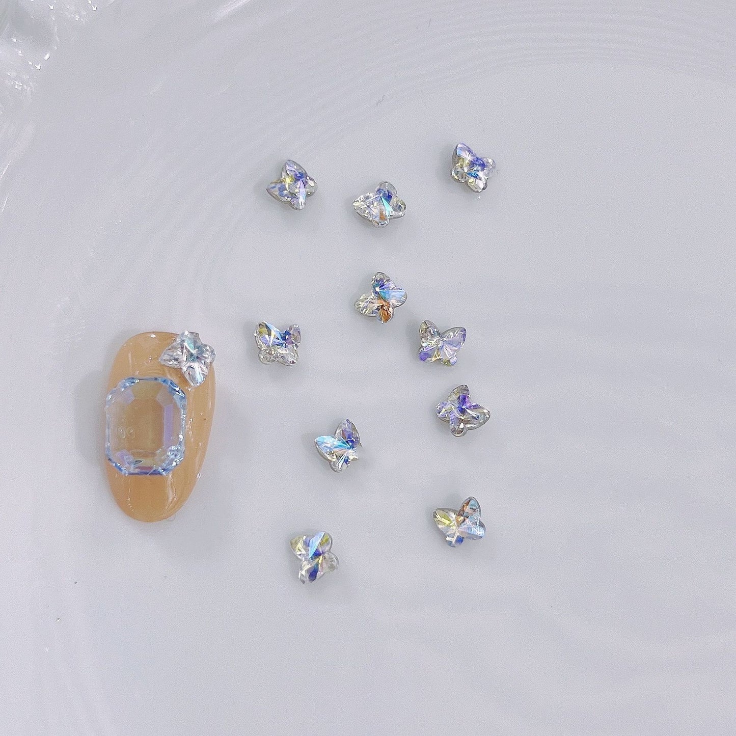 Nail Formula 4.5*5mm Butterfly Crystal K9 6pcs