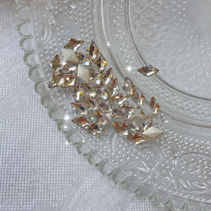 Nail Formula Flat Base 6*10mm Rhombus Diamond 4pcs