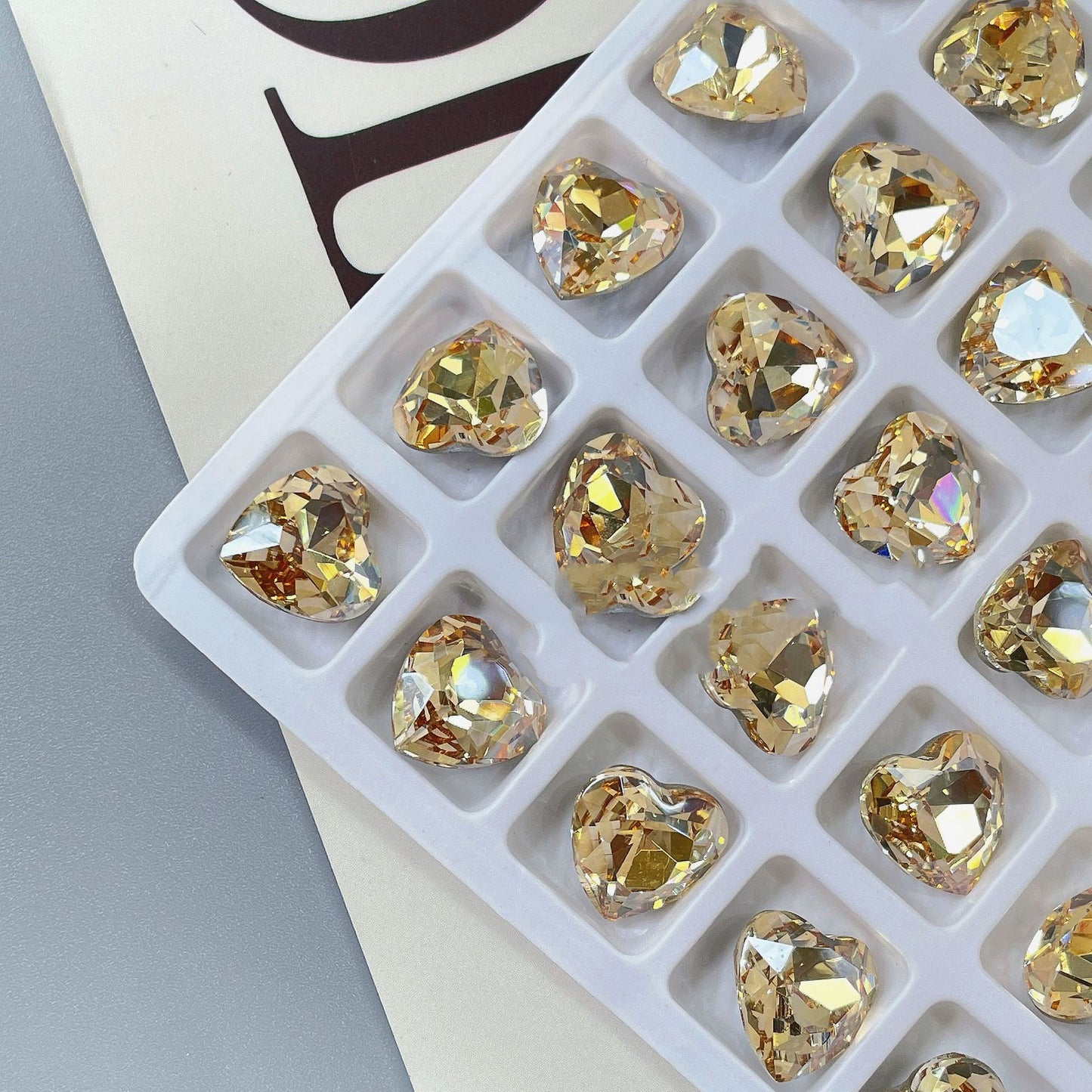 Nail Formula Pointed Base 6*6mm Heart Diamond 6pcs