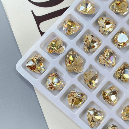 Nail Formula Pointed Base 6*6mm Heart Diamond 6pcs
