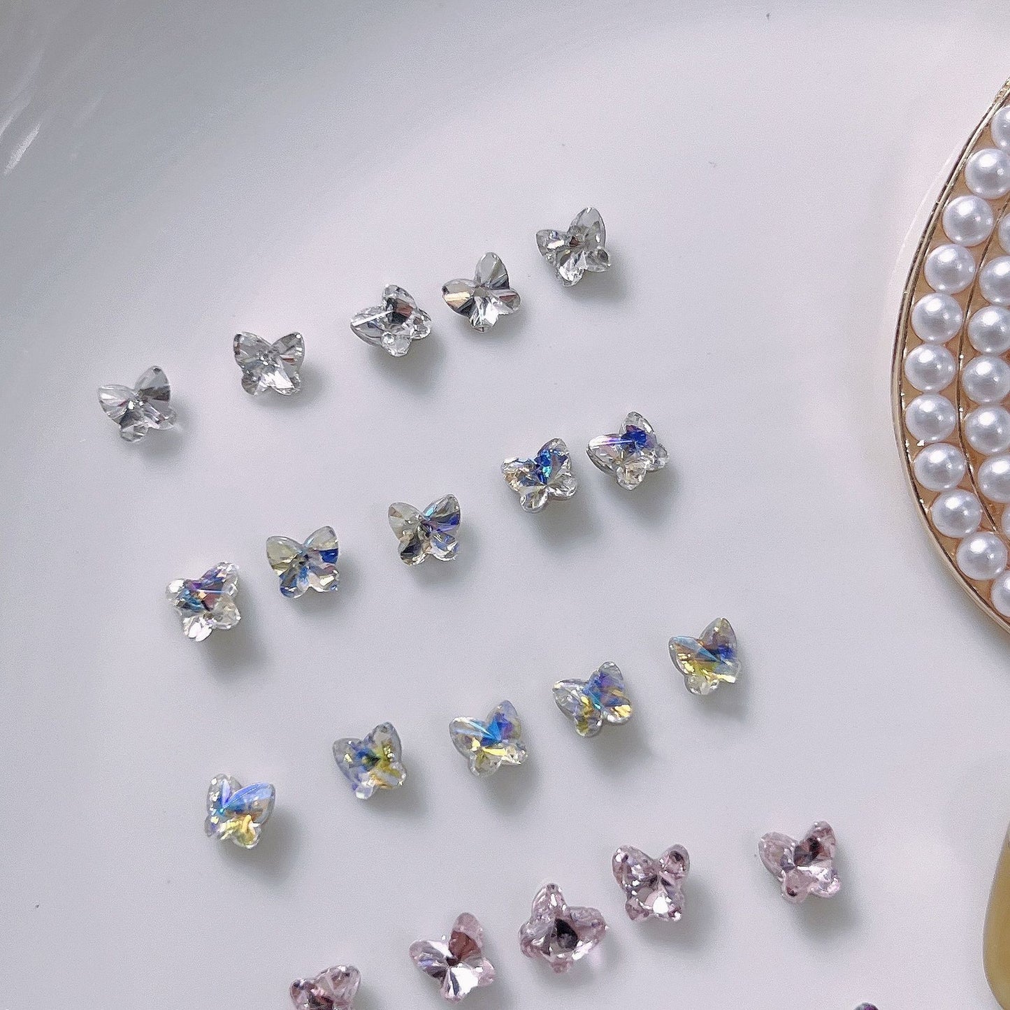 Nail Formula 4.5*5mm Butterfly Crystal K9 6pcs