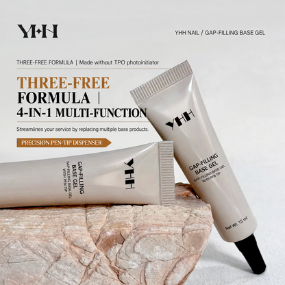 YHH 4-in-1 gap-filling base gel with precision pen-tip dispenser, 15 ml.