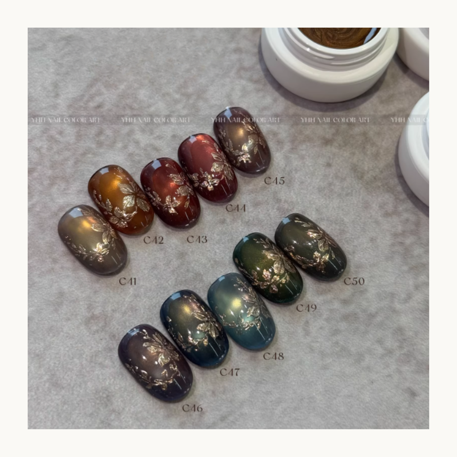 YHH Four Season Magnetic Cat Eye Nail Gel Pot Collection – 20 Colors Full Set - image 10