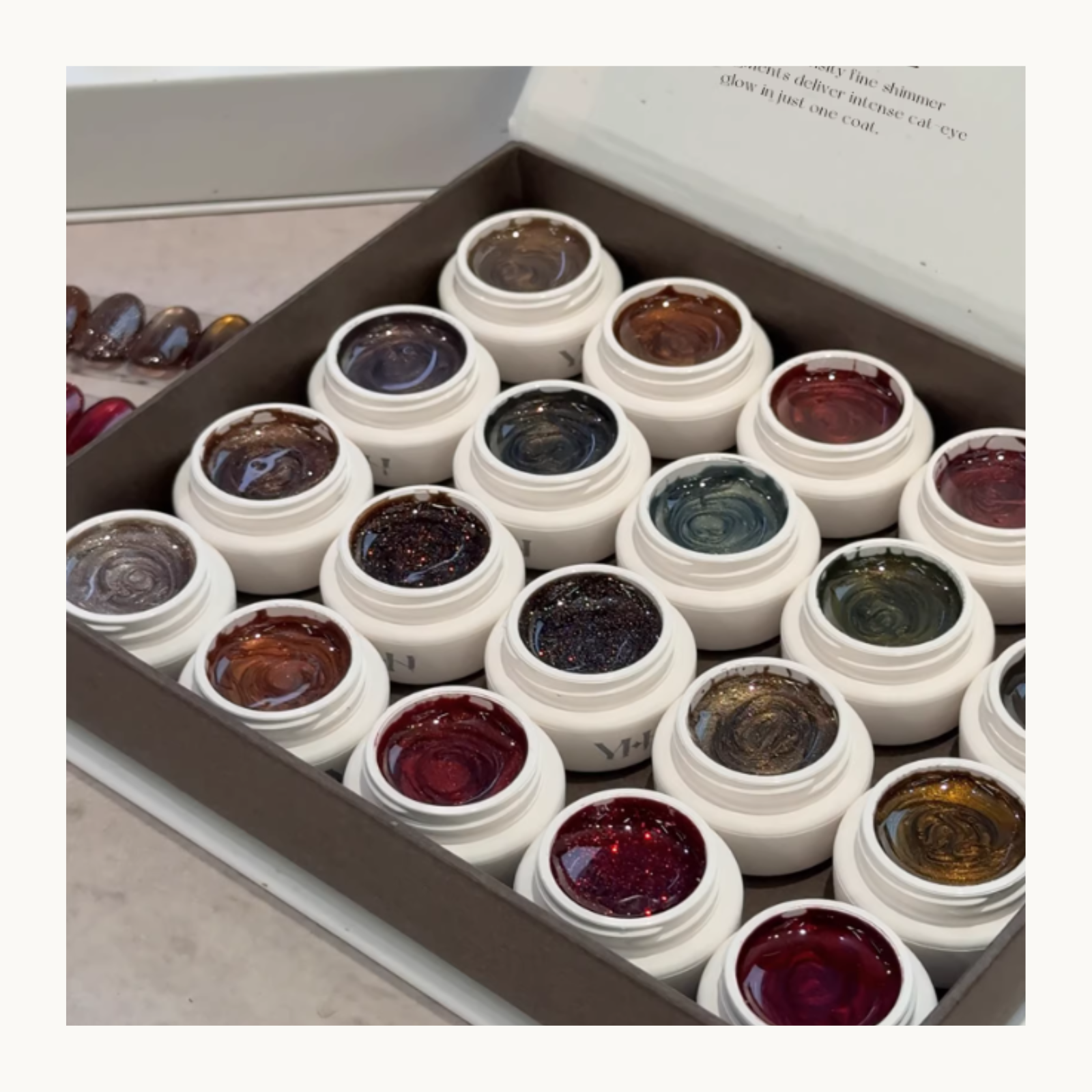 YHH Four Season Magnetic Cat Eye Nail Gel Pot Collection – 20 Colors Full Set - image 7