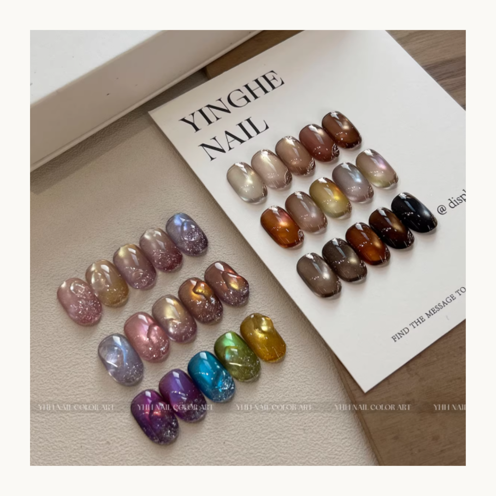 YHH Four Season Magnetic Cat Eye Nail Gel Pot Collection – 40 Colors Full Set - image 9