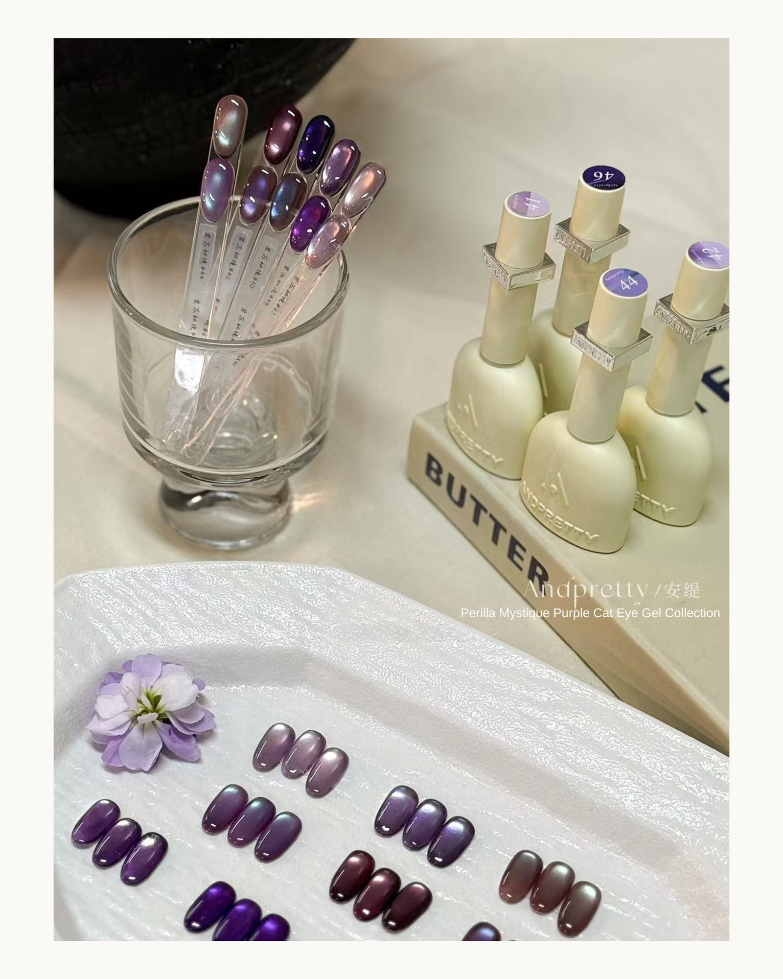 AndPretty Perilla Mystique Purple Cat Eye Gel Collection—Bottle Gel  (10 Colors) - image 3
