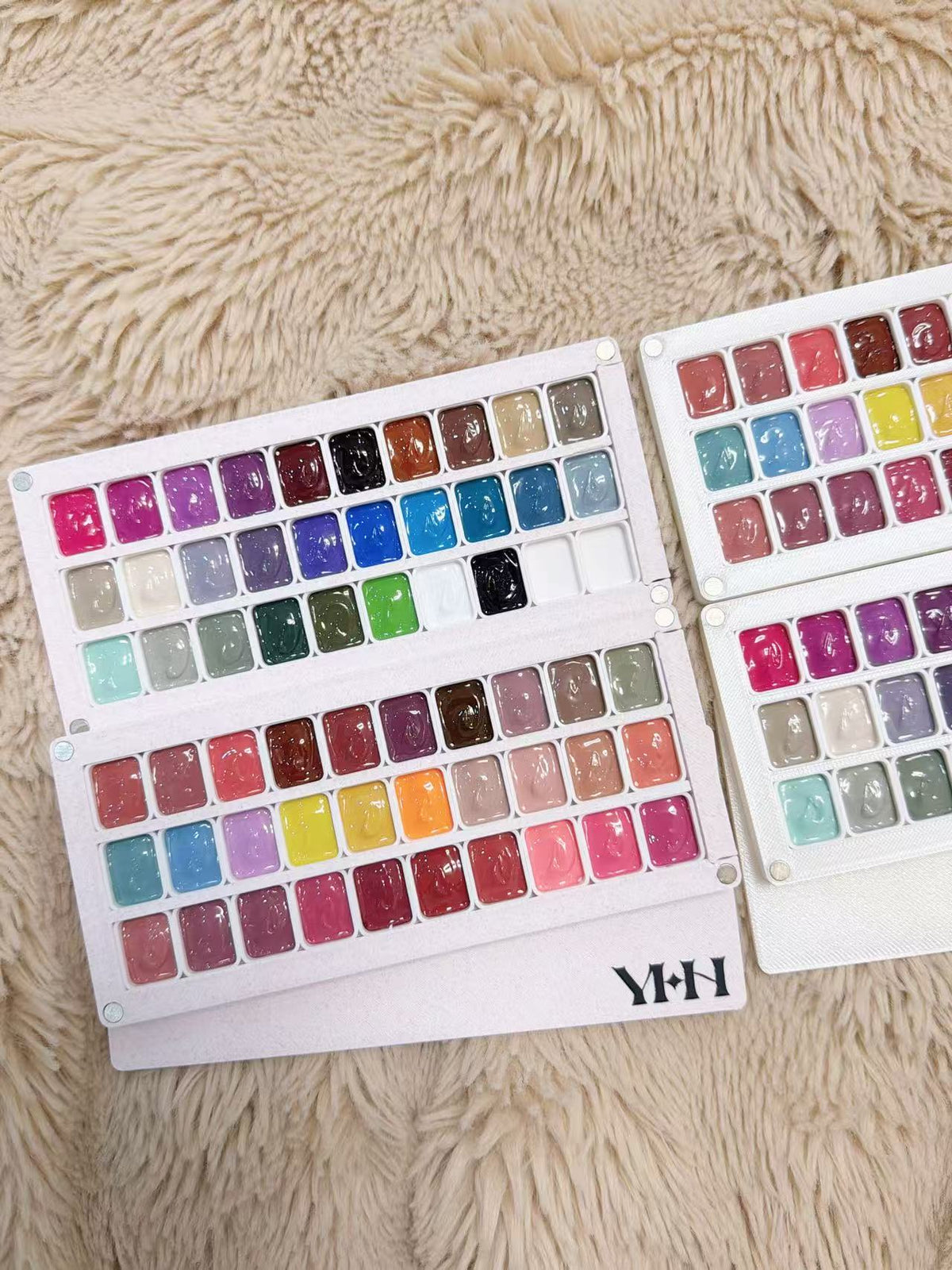 YHH Patting Painting Chrome-Rubbable Pot Gel 1g -58 Colour Palette
