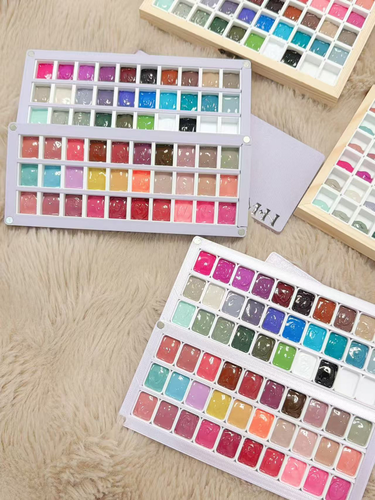 YHH Patting Painting Chrome-Rubbable Pot Gel 1g -58 Colour Palette