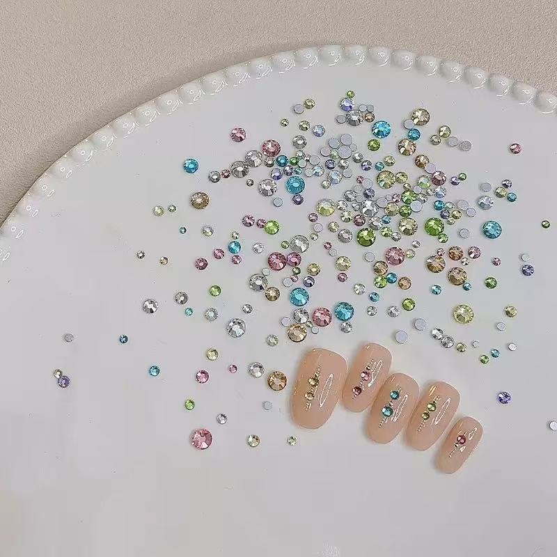 NF Select Mixed Flatback Round Rhinestones Collection 1440pcs