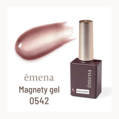 EMENA Magnetic Gel 0542 Rose Gold Cat Eye Shimmer Soak Off UV LED Nail Polish Professional Metallic Magnet Effect Canada USA