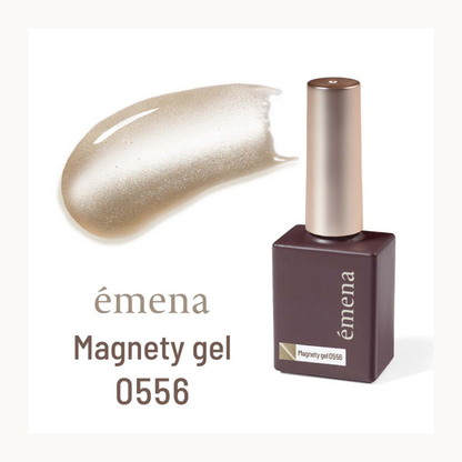 EMENA Magnetic Gel 0556 Pearl Ivory Cat Eye Shimmer Soak Off UV LED Nail Polish Professional Salon Canada USA