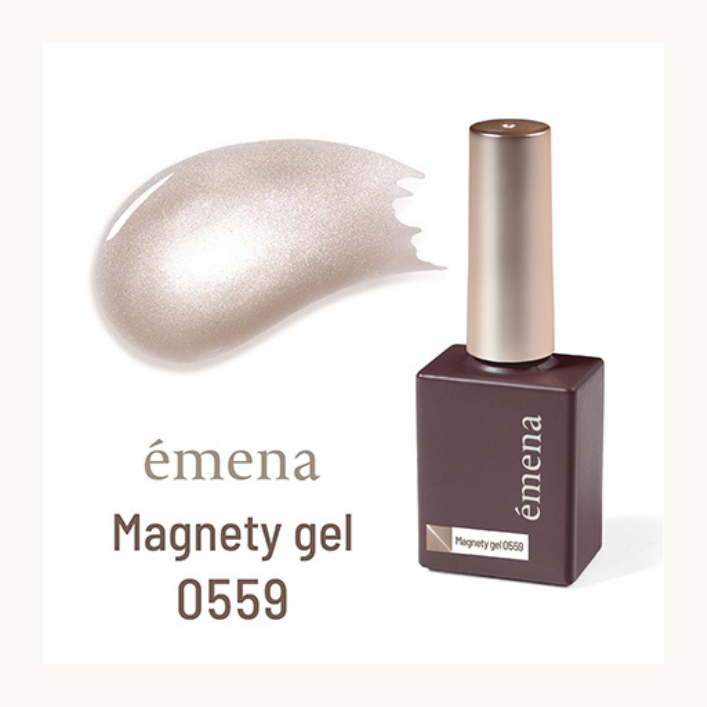 EMENA Magnetic Gel 0559 Pearl Nude Cat Eye Shimmer Soak Off UV LED Professional Nail Polish Canada USA