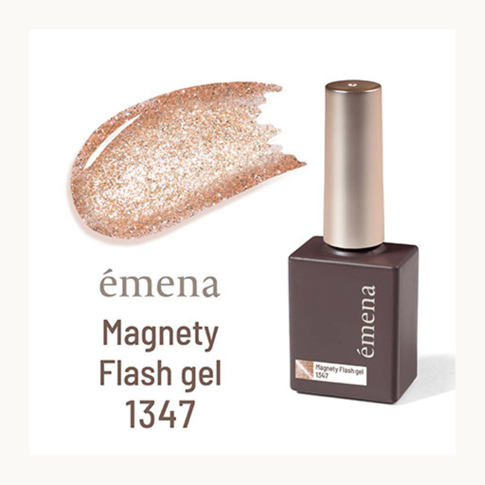 emena-magnety-flash-gel-1347-champagne-glitter-cat-eye-gel-polish

