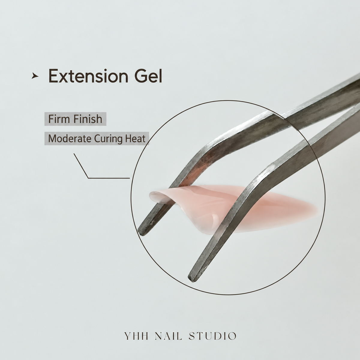 YHH extension gel firmness and moderate curing heat demonstration