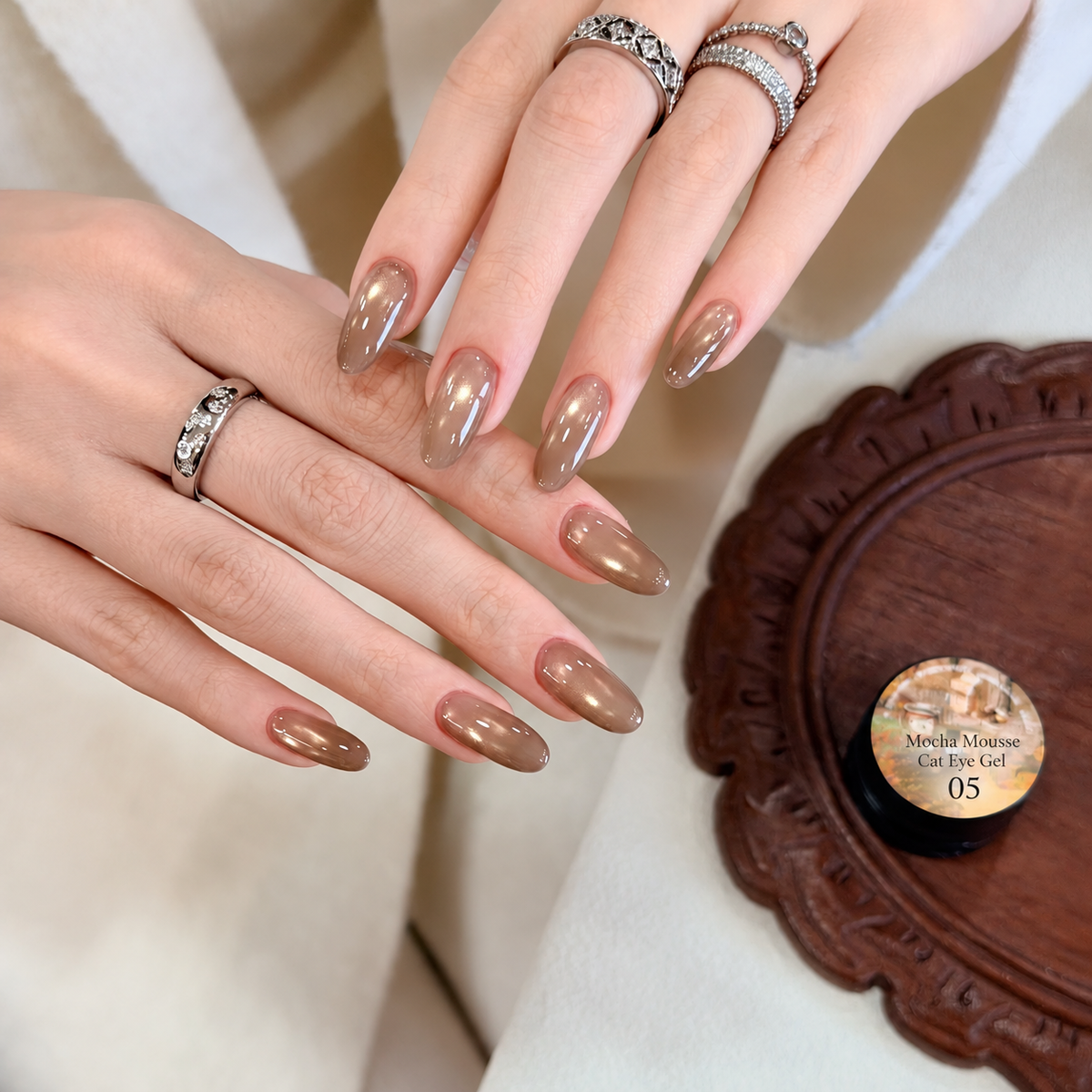 NF x Flower Principal #05 Mocha Mousse Cat Eye Gel - Color #05
